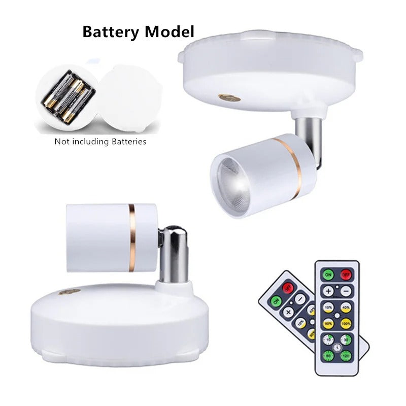 ILLUNOR - Wireless LED Spotlight for Effortless Art Illumination