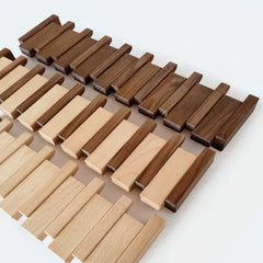 KEYLORA - Piano-Inspired Wooden Coat Rack for Artful Storage